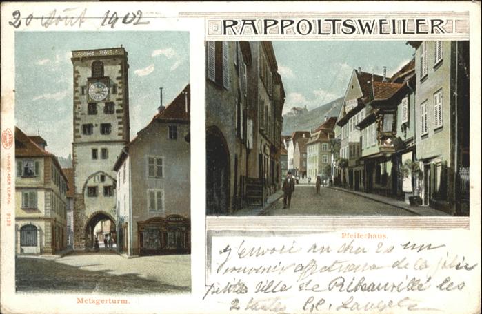 Rappoltsweiler Haut Rhin Elsass Pfeiferhaus Metzgerturm