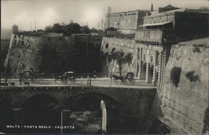 Malta Porta Reale Valletta Kutsche