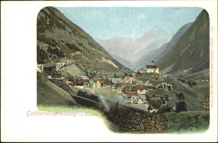 Wassen UR Gotthardexpresszug