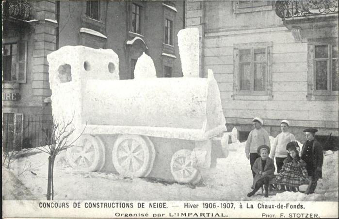 La Chaux-de-Fonds Schneezug