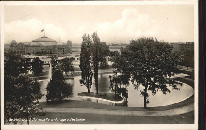 Frankfurt Main Weiher Hohenzollern-Anlagen Festhalle