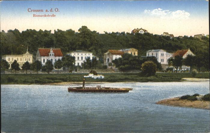 Crossen Oder Bismarckstrasse Schiff