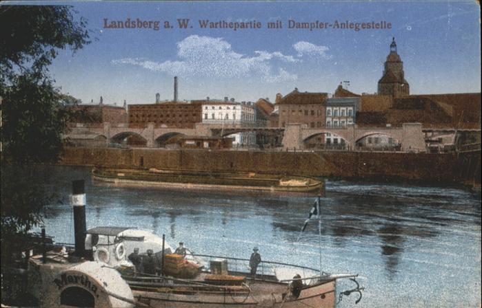 Landsberg Ostbrandenburg Dampfer Anlegestelle