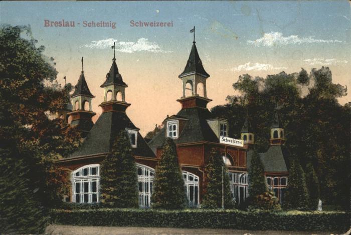Breslau Niederschlesien Scheitnig Schweizerei