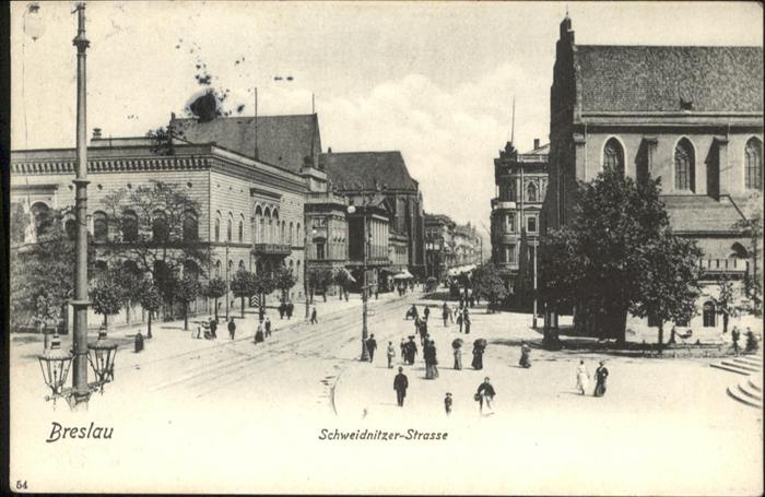 Breslau Niederschlesien Schweidnitzer Strasse