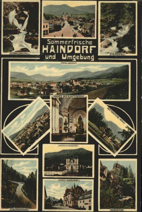Haindorf Tschechien Hotel Kaiserhof Schwarzbachfall Mittags