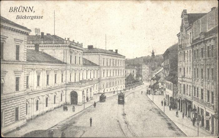 Bruenn Brno Bäckergasse Strassenbahn