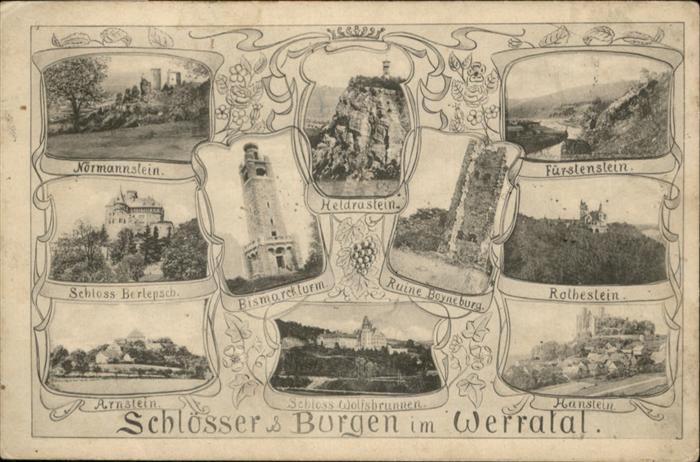 Fuerstenstein Niederbayern Schlösser und Burgen im Werratal Rothes