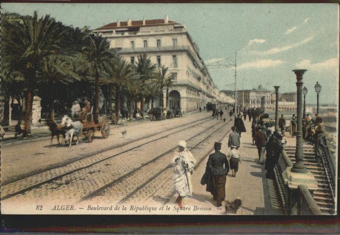 Alger Algerien Boulevard de la Republique Square Bress