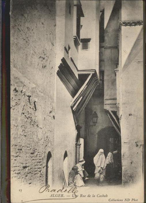 Alger Algerien Une Rue de la Casbah