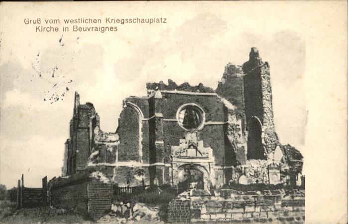 Beuvraignes Kirche
westl. Kriegsschauplatz