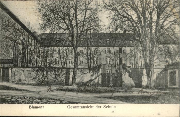 Blamont Meurthe-et-Moselle Schule
