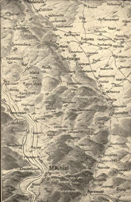 Saint-Mihiel Landkarte