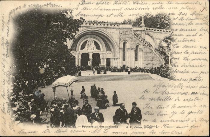 Lourdes Hautes Pyrenees Procession des Malades