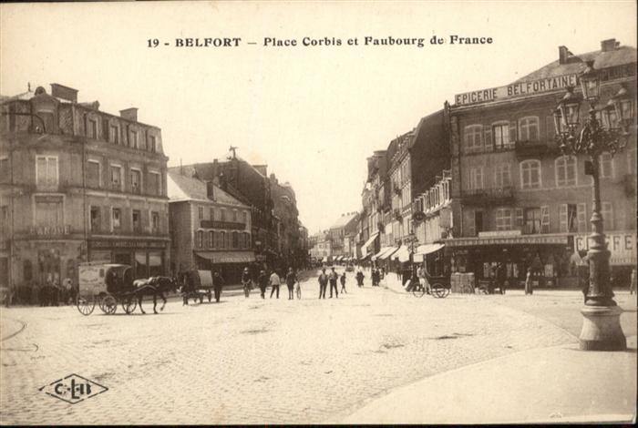 Belfort Alsace Place Corbis et Faubourg de France