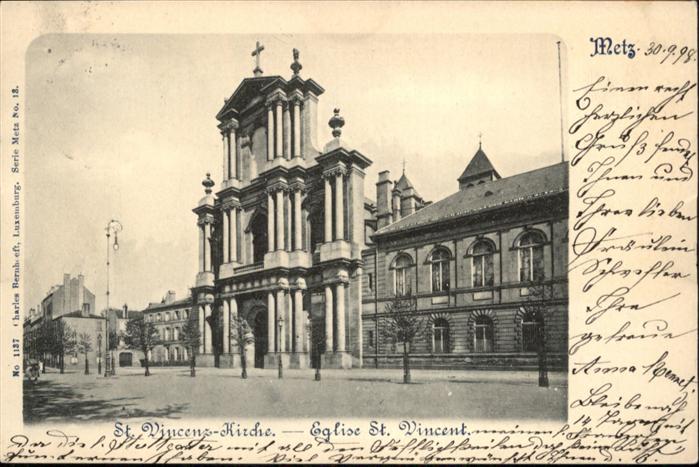 Metz  57 Moselle Saint-Vincent-Kirche