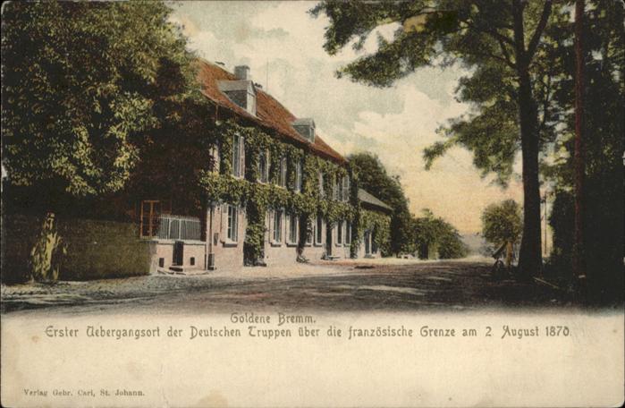 Goldene Bremm Goldene Bremm
dt.-franz. Grenze