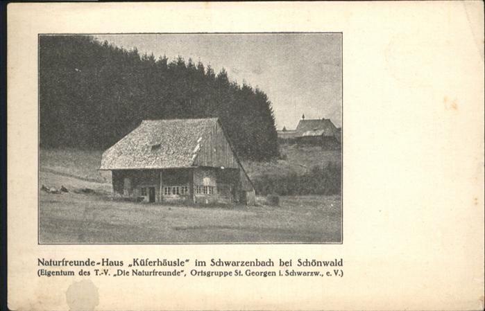 Schoenwald Schwarzwald Naturfreundehaus Küferhäusle
