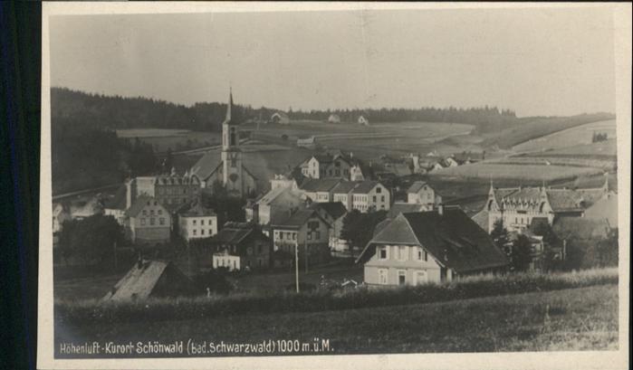 Schoenwald Schwarzwald Höhenluftkurort