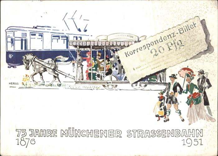 Muenchen Bayern 75 jahre Strassenbahn Muenchen