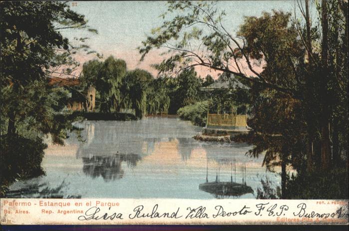 Buenos Aires Palermo Estanque Parque