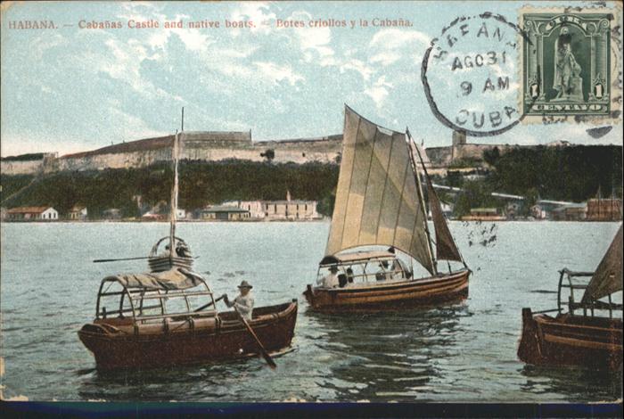 Habana Havana Cabanas Castle Botes