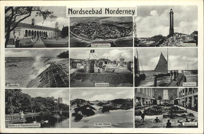 Norderney Nordseebad Fliegeraufnahme Wellenbad