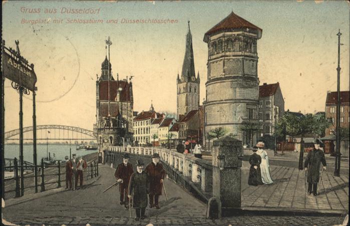 DuessELDORF  CITY Duesselschloesschen Burgplatz