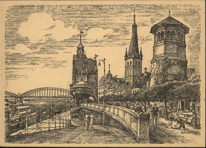 DuessELDORF  CITY Altstadt am Rheinufer