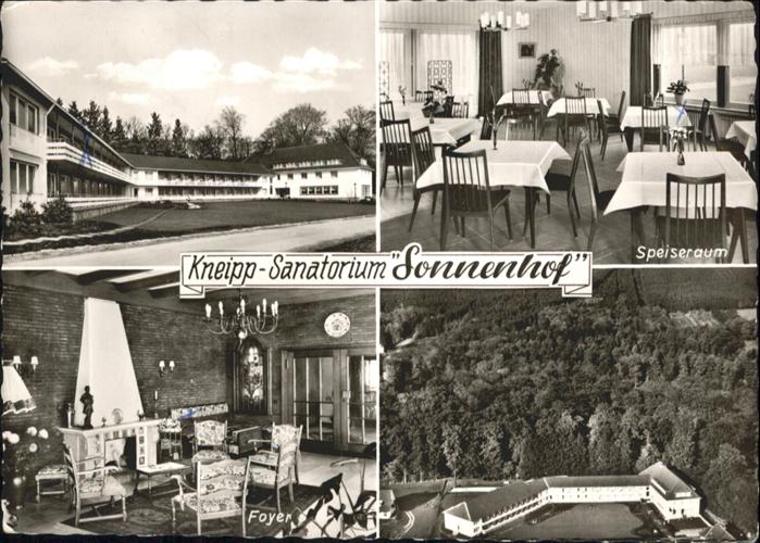 Iburg Teutoburger Wald Kneipp-Sanatorium Sonnenhof