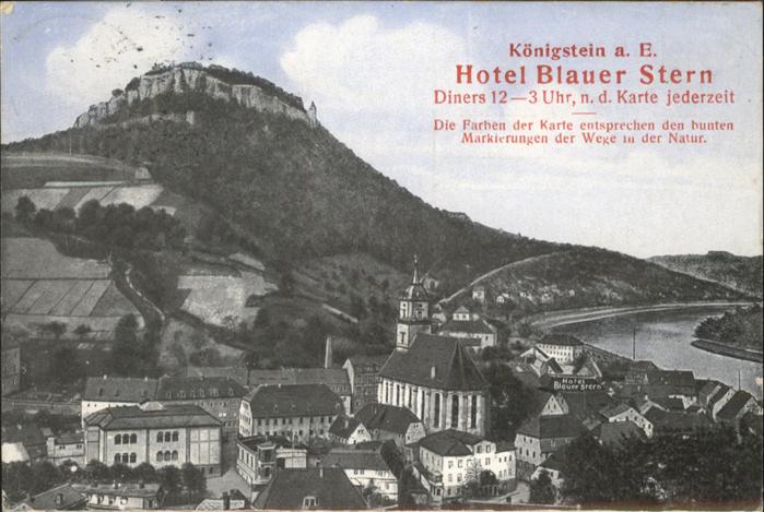 Koenigstein Saechsische Schweiz Hotel Blauer Stern