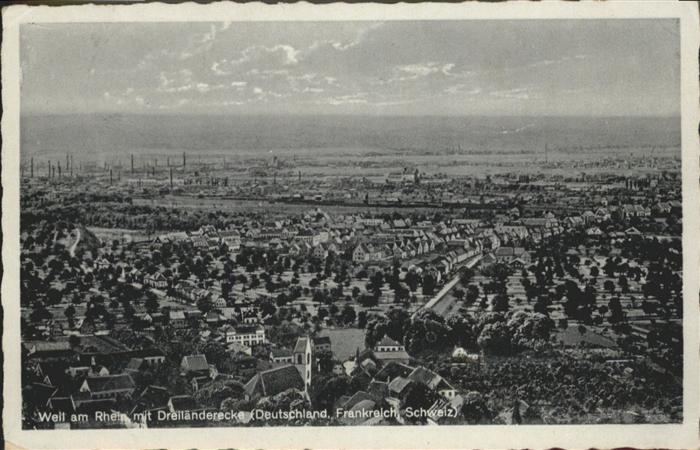 Weil Rhein Rhein Dreiländereck D F CH