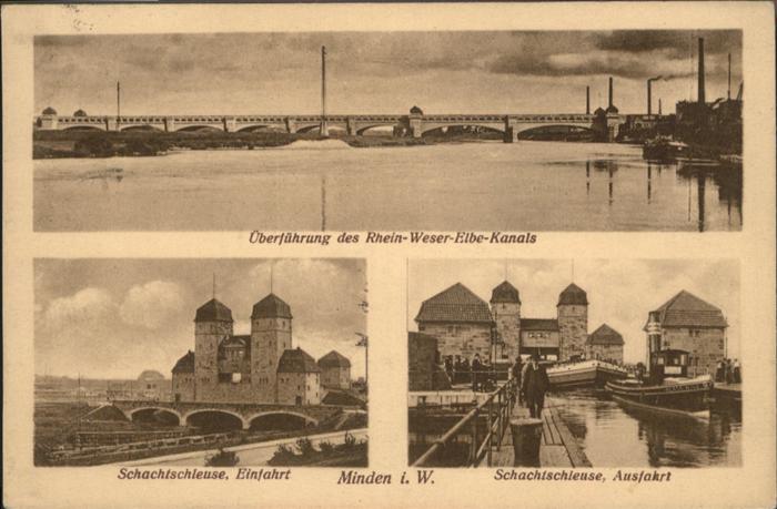 Minden Westfalen Schachtschleuse Brücke Rhein-Weser-Elbe