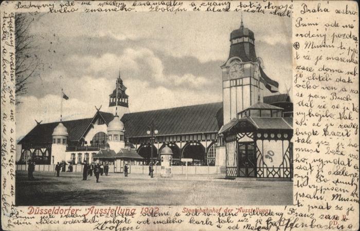 Duesseldorf Staatsbahnhof Ausstellung 1902