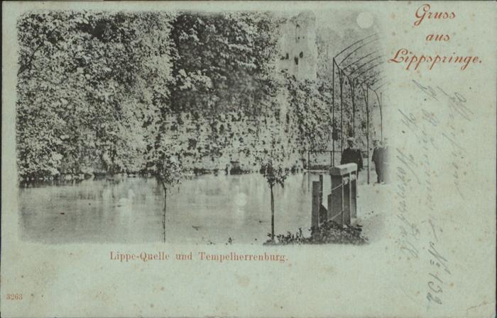 Bad Lippspringe Lippe-Quelle Tempelherrenburg