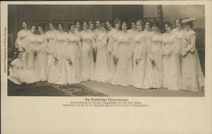 Krefeld Krefelder Ehrendamen 1902