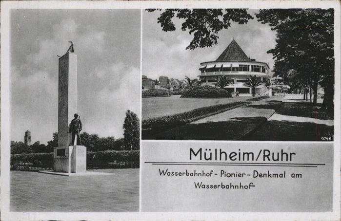 Muelheim Ruhr Wasserbahnhof Pionier-Denkmal