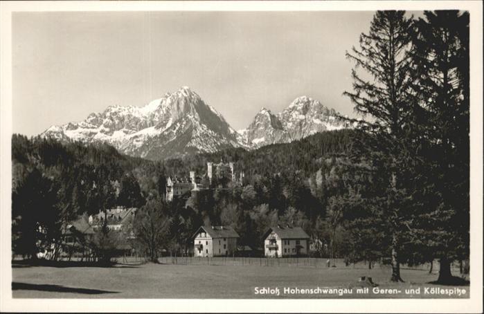 Hohenschwangau Schloß Geren-u. Köllespitze