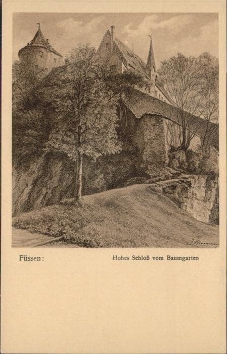 Fuessen Hohes Schloß [nach Originalradierung]