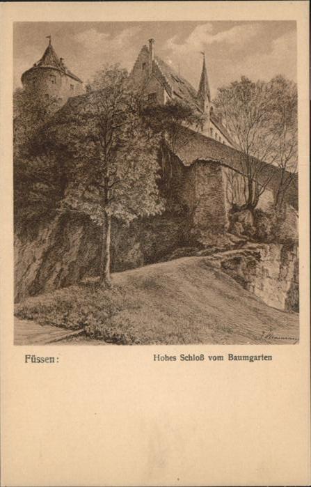 Fuessen Hohes Schloß [nach Originalradierung]