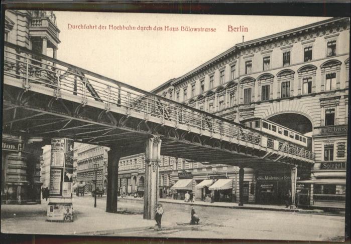 BERLIN CITY Hochbahn Buelowstrasse