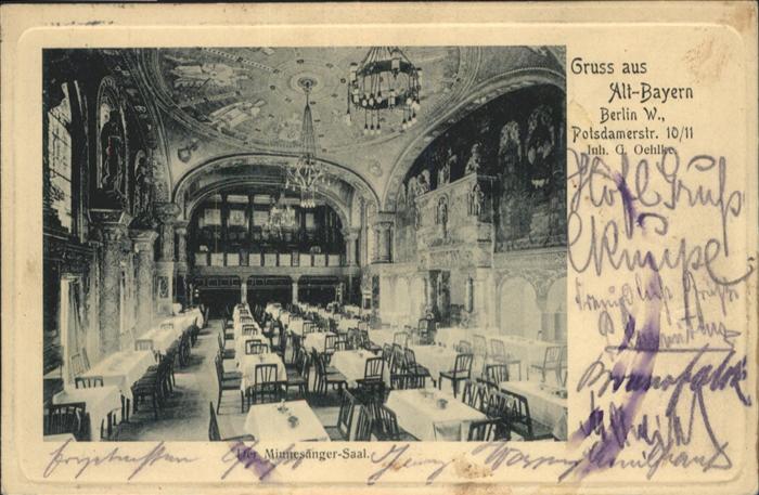 BERLIN  CITY Alt-Bayern Minnesaenger Saal