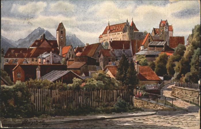 Fuessen Aggenstein Rossberg [gemalt von V. Mars
