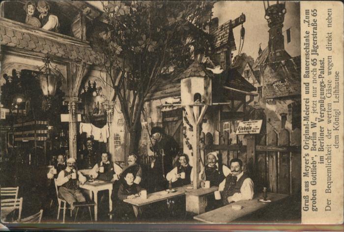 BERLIN  CITY Bauernschaenke Zum groben Gottlieb