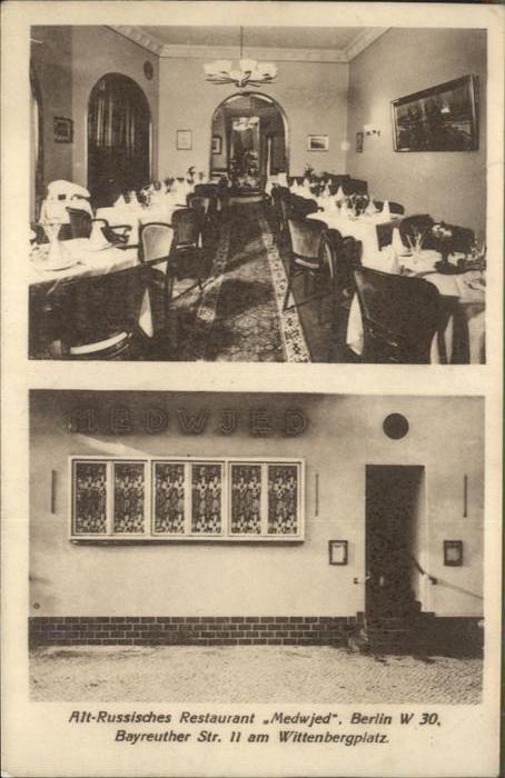 BERLIN  CITY Alt-Russisches Restaurant Medwjed