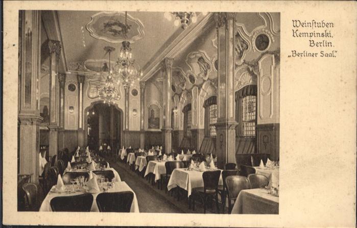 Berlin Hotel Kempinski Berliner Saal