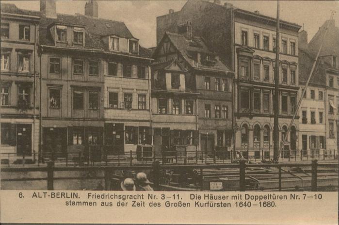 BERLIN  CITY Alt-Berlin Friedrichsgracht