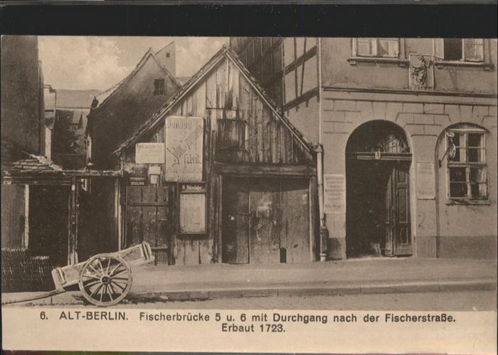 BERLIN  CITY Alt-Berlin Fischerbruecke
