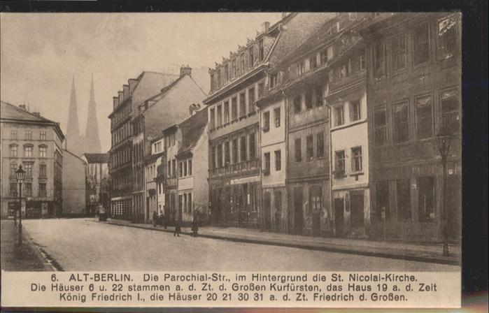 BERLIN  CITY Alt-Berlin Parochial-Strasse