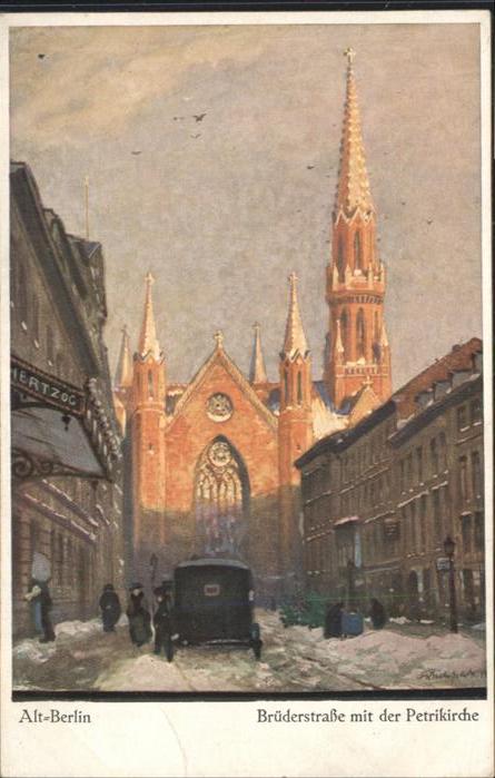 Berlin Alt-Berlin Brüderstraße Petrikirche